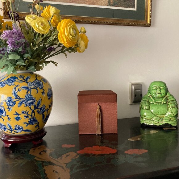 Chocolate Brown Satin Cover Box for Jewelry, Accessories, or Keepsakes - Picture 6 of 6